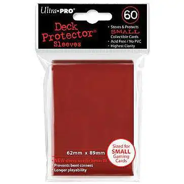 Ultra Pro Card Supplies Deck Protector Red Small Card Sleeves [60 Count]