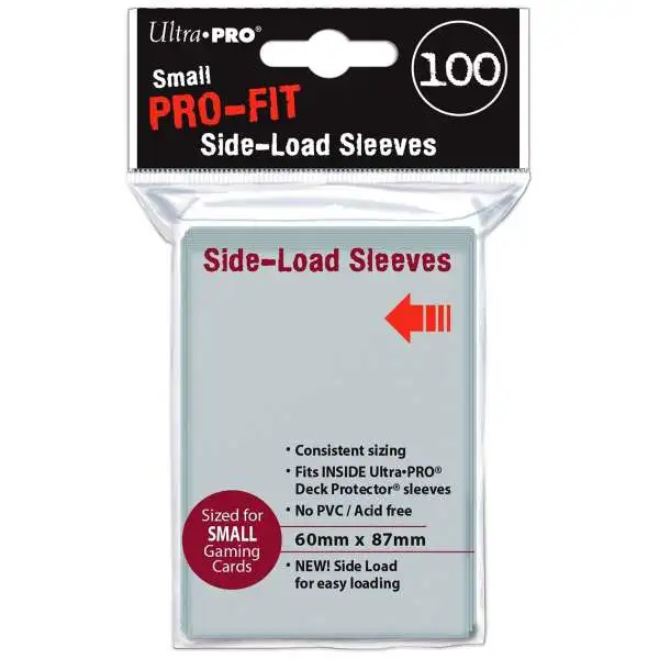 Ultra Pro Card Supplies Pro-Fit Clear Side-Load Small Card Sleeves [100 Count Pro-Fit]
