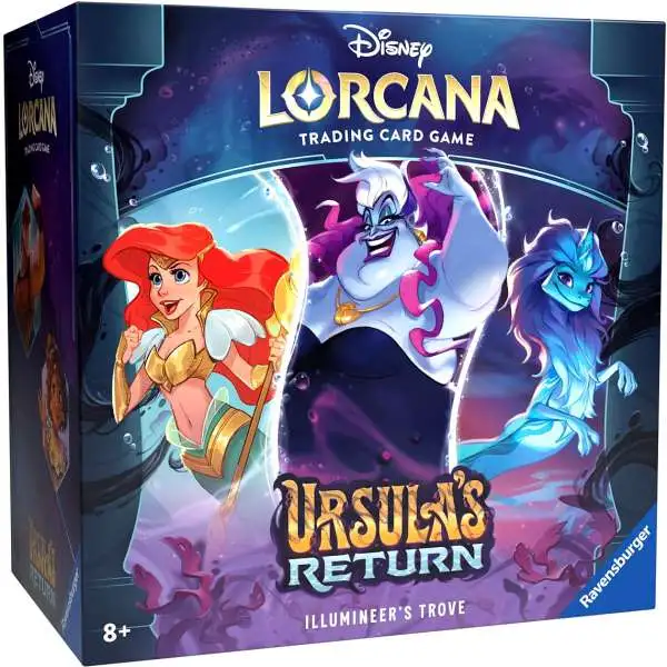 Disney Lorcana Trading Card Game Ursula's Return Illumineer's Trove [8 Booster Packs, Storage Box & More]