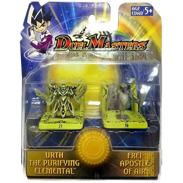 Duel Masters Urth the Purifying Elemental & Frei Apostle of Air Mini Figure 2-Pack