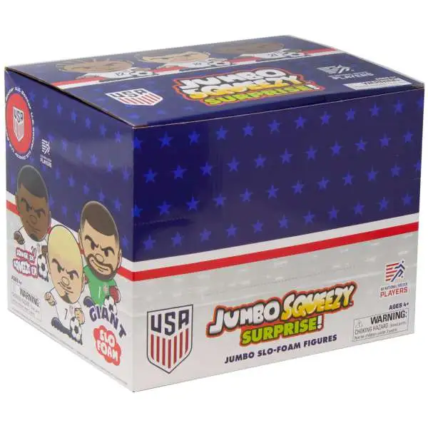 JUMBO Squeezy Surprise! USA Soccer 4-Inch Mystery Box [18 Figures]