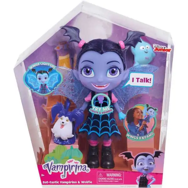 Disney Junior Bat-tastic Vampirina & Wolfie Deluxe Figure [Talking, Lights & Sounds]