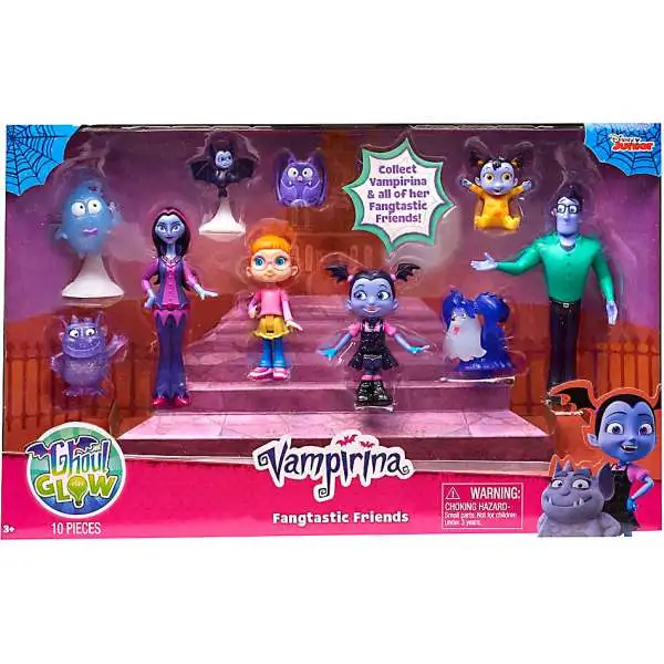 Disney Junior Vampirina Ghoul Glow Fangtastic Friends Figure 10-Pack