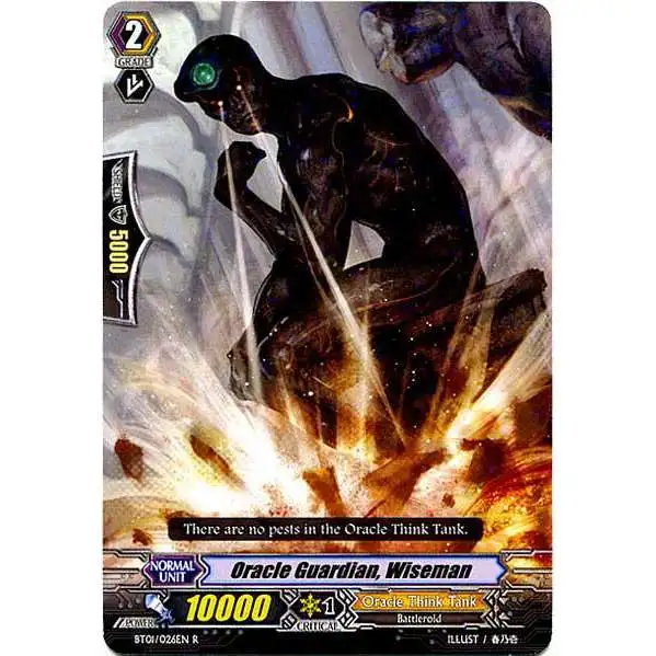 Cardfight Vanguard Descent of the King of Knights Rare Oracle Guardian, Wiseman BT01-026