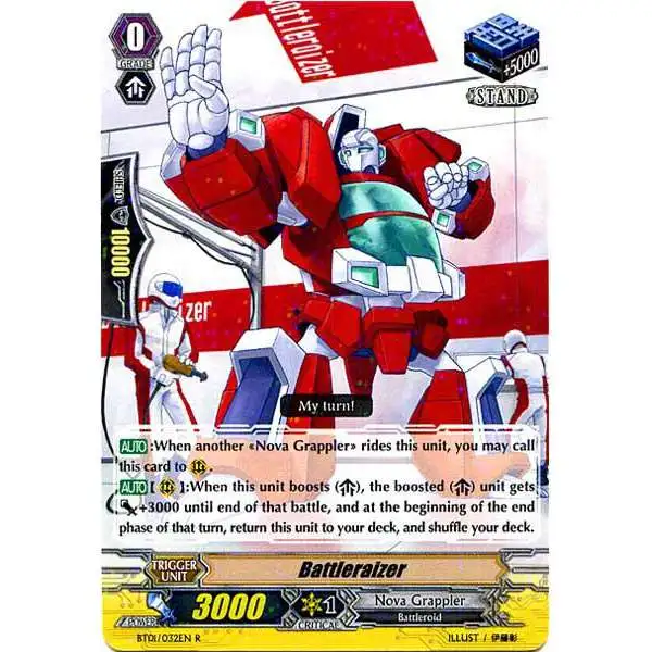 Cardfight Vanguard Descent of the King of Knights Rare Battleraizer BT01-032