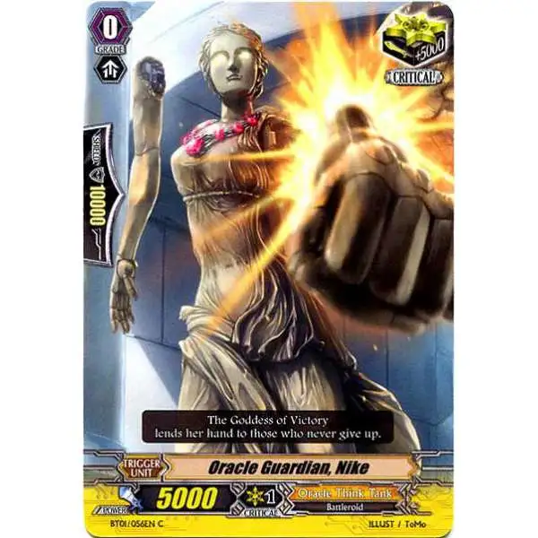 Cardfight Vanguard Descent of the King of Knights Common Oracle Guardian, Nike BT01-056