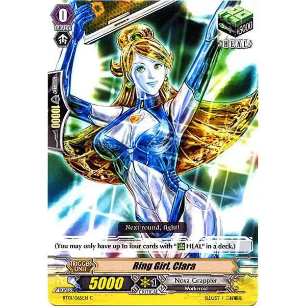 Cardfight Vanguard Descent of the King of Knights Common Ring Girl, Clara BT01-065
