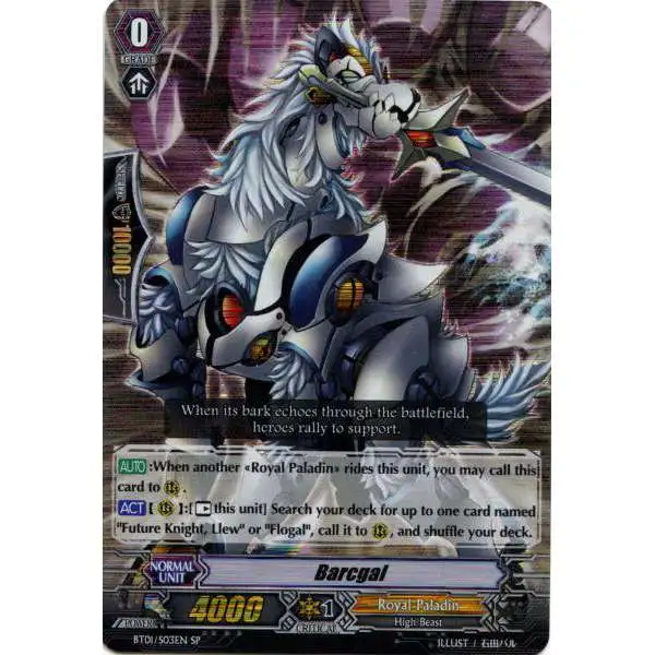 Cardfight Vanguard Descent of the King of Knights Special Parallel Barcgal BT01-003
