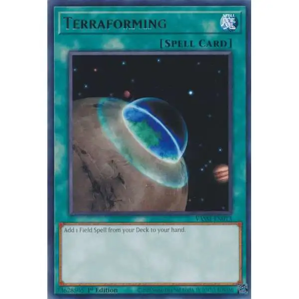 YuGiOh Trading Card Game Valiant Smashers Rare Terraforming VASM-EN013