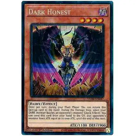 YuGiOh Trading Card Game Valiant Smashers Collector Rare Dark Honest VASM-EN047