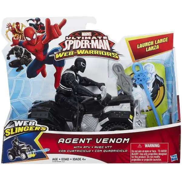 Marvel Ultimate Spider-Man Web-Warriors Web Slingers Agent Venom [With ATV]