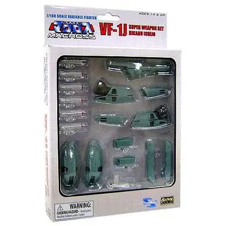 Robotech / Macross Transformable Series 3 VF-1J Super Weapon Set [Hikaru Ichijo, Damaged Package]