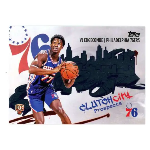 NBA 2025-26 Topps Basketball Clutch City Prospects VJ Edgecombe CC-3 [Rookie]