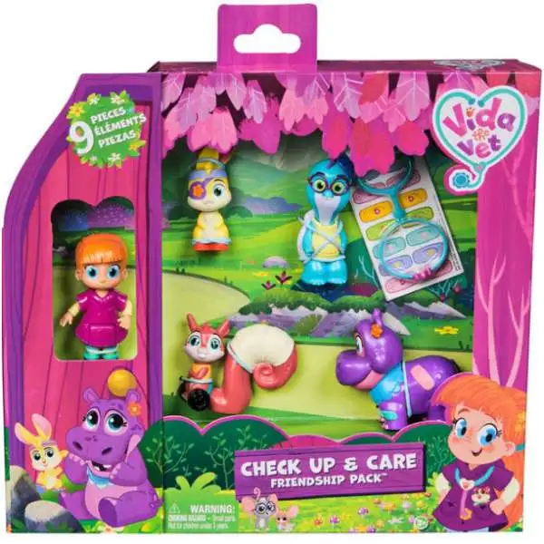 Vida the Vet Check Up & Care Friendship Pack Playset [Vida, Juno, Fergie, Zig Zag & Tidbit, Damaged Package]