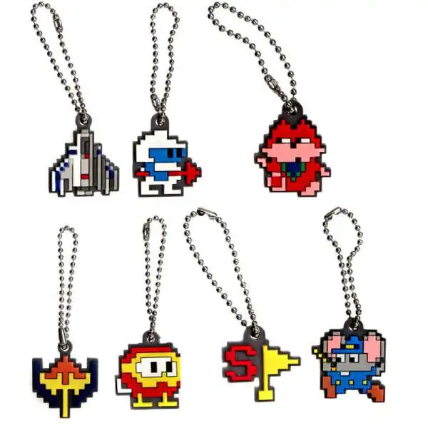 Video Game Classics Set of 7 Rubber Keychains