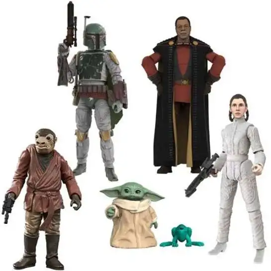 Star Wars 2020 Vintage Collection Wave 6 Child, Greef Karga, Leia, Boba Fett & Zutton Set of 5 Action Figures