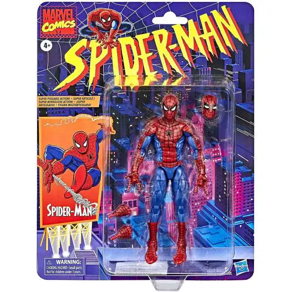 Marvel Legends Retro Series Spider-Man Action Figure [Damaged Package]