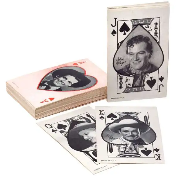 Playing Cards Vintage Western Film Star Playing Card Deck [51 Cards]
