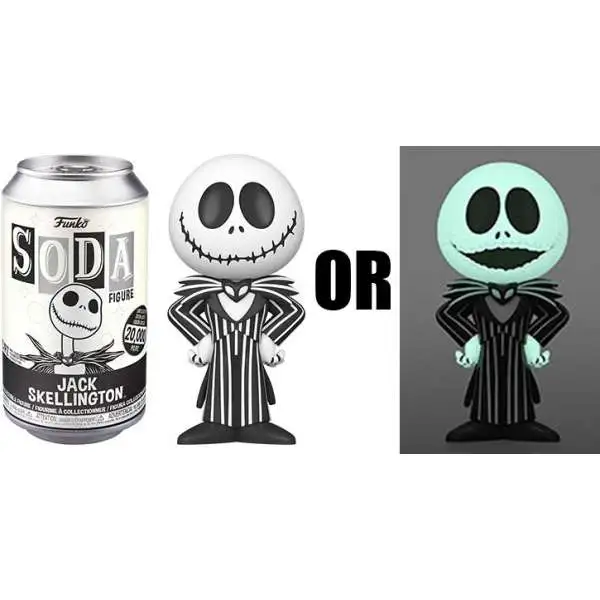 Funko The Nightmare Before Christmas Vinyl Soda Jack Skellington Limited Edition of 20,000! Figure [1 RANDOM Figure, Look For The Chase!]