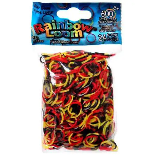 Rainbow Loom Halloween Glow Series Viper Rubber Bands Refill Pack [600 Count]
