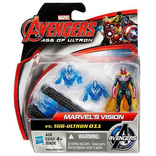 Avengers Age of Ultron Marvel's Vision vs. Sub Ultron 011 Action Figure 2-Pack