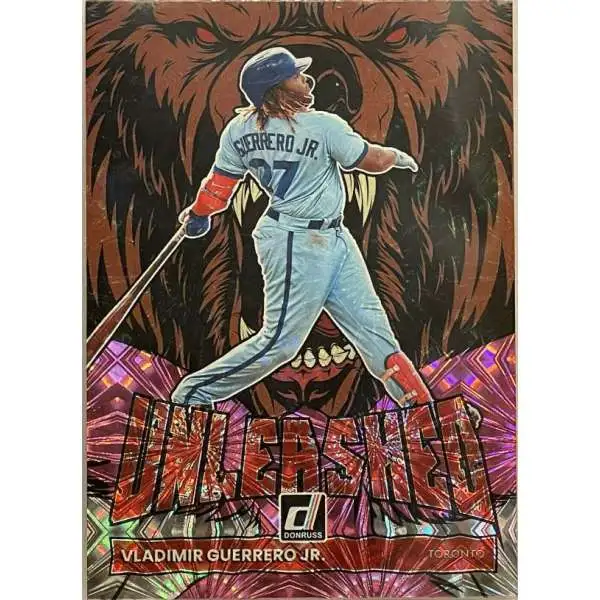 MLB 2022 Donruss Baseball Pink Fireworks Parallel Vladimir Guerrero Jr. UL-7 [Unleashed]