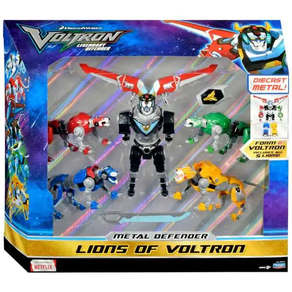 Voltron Legendary Defender Metal Defender Lions of Voltron Exclusive Diecast Action Figure