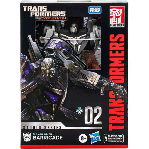 Transformers Generations Studio Series Barricade Deluxe Action Figure #02 [Gamer Edition, War for Cybertron]