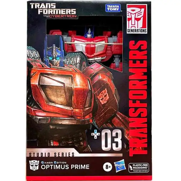 Transformers Generations Studio Series Optimus Prime Voyager Action Figure #03 [Gamer Edition, War for Cybertron]