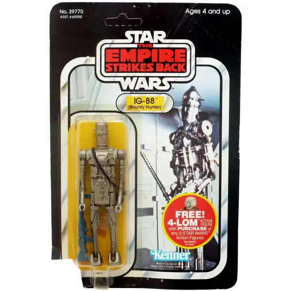 Star Wars The Empire Strikes Back Vintage 1982 IG-88 Action Figure [47 Back] [Shelf Wear]