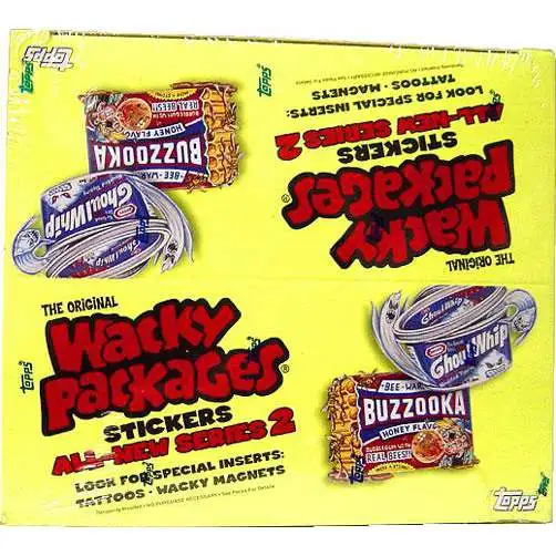 Wacky Packages Topps All-New Series 2 Trading Card Sticker Box [24 Packs]