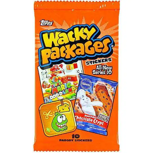 Wacky Packages Topps Series 10 Trading Card Sticker Pack [10 Sticker Cards]