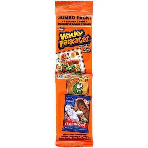 Wacky Packages Topps Series 10 Trading Card Sticker JUMBO Pack [23 Stickers!]