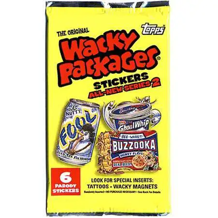 Wacky Packages Topps All-New Series 2 Trading Card Sticker Pack