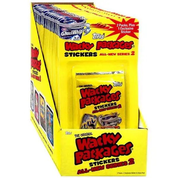 Wacky Packages Topps 2005 All-New Series 2 Trading Card Sticker BLISTER Box [20 2-Packs]