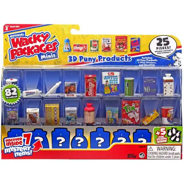 World's Smallest Wacky Packages Minis Series 2 Figure 25-Pack