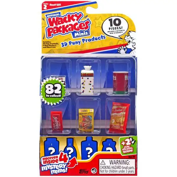 World's Smallest Wacky Packages Minis Series 2 Figure 10-Pack