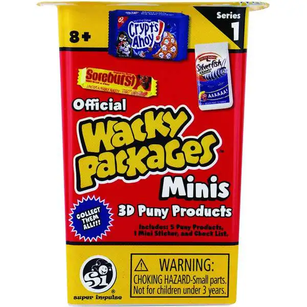 World's Smallest Wacky Packages Minis Series 1 Mystery Pack [5 Pieces]