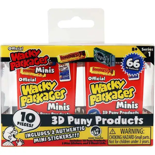 World's Smallest Wacky Packages Minis Series 1 Mystery 2-PACK