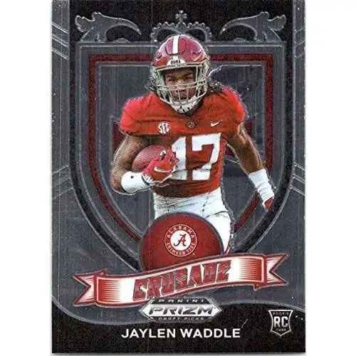 Jaylen Waddle 2021 Panini Mosaic NFL Debut Reactive Orange Prizm RC #248