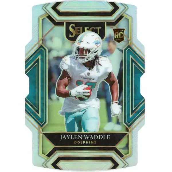 C 2021 PANINI PRIZM JAYLEN WADDLE RC ORANGE DISCO PRIZM #338 - MIAMI  DOLPHINES