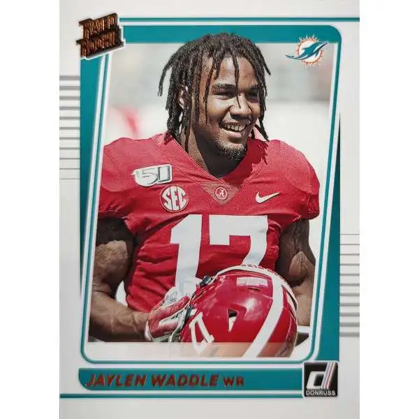 2021 Panini Select Jaylen Waddle Black & Gold Die Cut Prizm Rookie #148 SGC  10