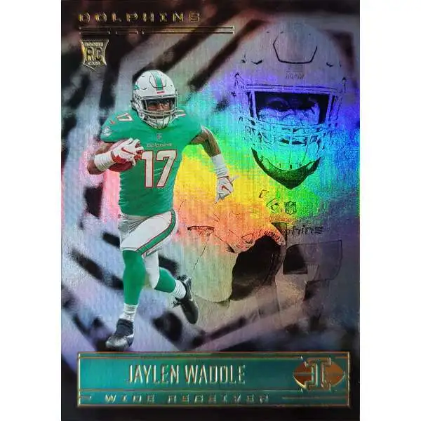 2021 Panini Donruss Optic Black Pandora Prizm #208 Jaylen Waddle 15/25 RC