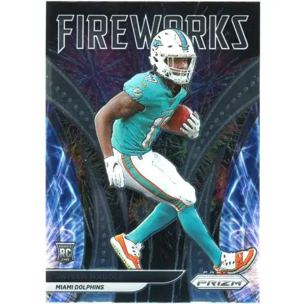 2021 Prizm Football Justin Fields Fireworks Rookie Card Chicago