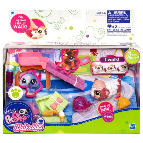 Littlest Pet Shop Walkables Guinea Pig & Ball Playset #2256 [Damaged Package]