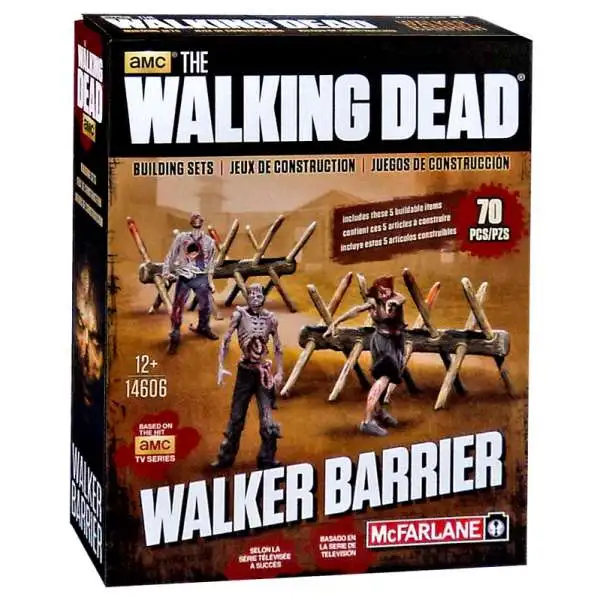 McFarlane Toys The Walking Dead Walker Barrier Building Set #14606