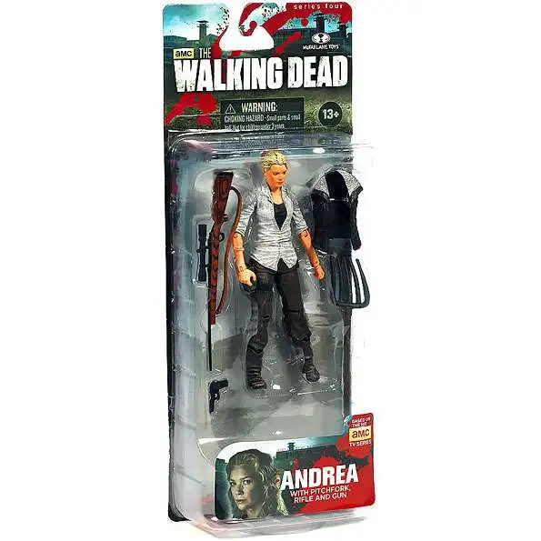 McFarlane Toys The Walking Dead AMC TV Series 4 Andrea Action Figure [Damaged Package]
