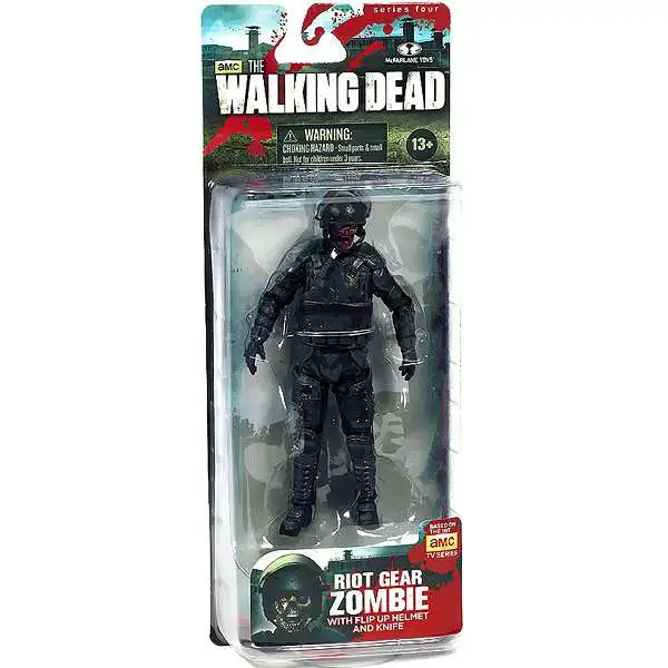 McFarlane Toys The Walking Dead AMC TV Series 4 Riot Gear Zombie Action Figure [Without Gas Mask]