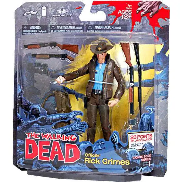 McFarlane Toys The Walking Dead Comic Officer Rick Grimes Action Figure