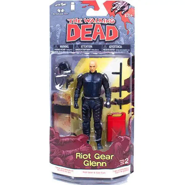 McFarlane Toys The Walking Dead Comic Series 2 Riot Gear Glenn Action Figure